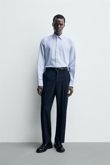 CAMISA ESTRUCTURA EASY CARE - Celeste de Zara - Imagen 0