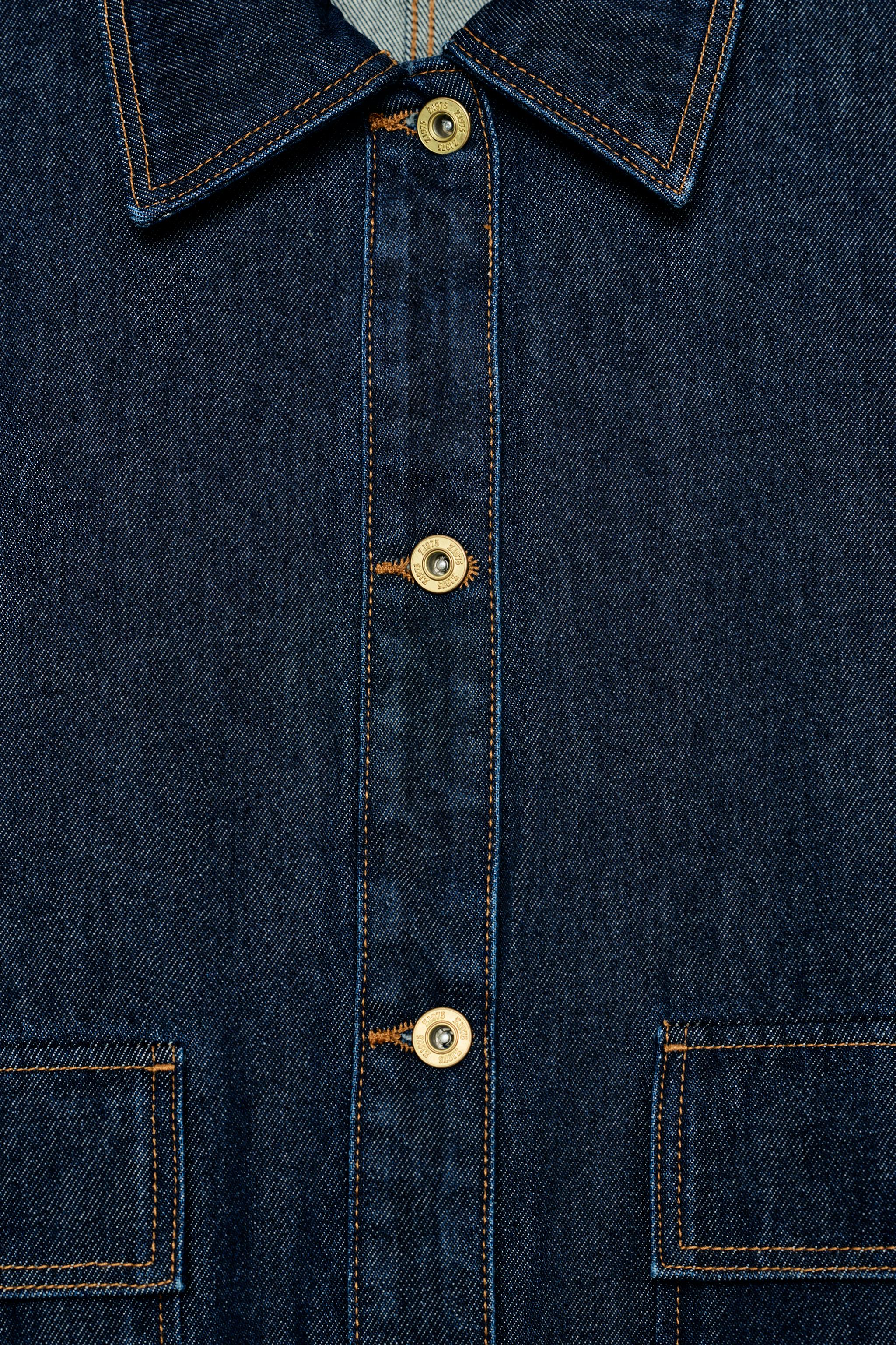 Z1975 OVERSIZE DENIM İNCE CEKET - Görsel 11