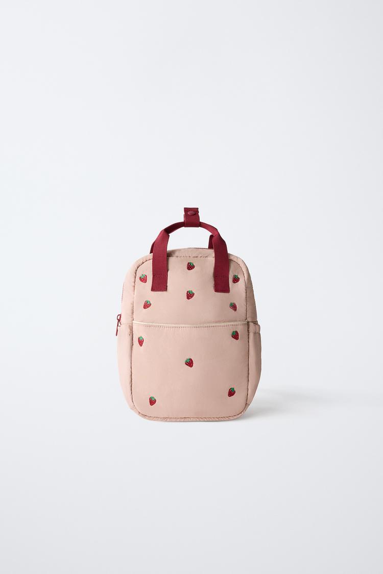 STRAWBERRY BACKPACK Pink ZARA India