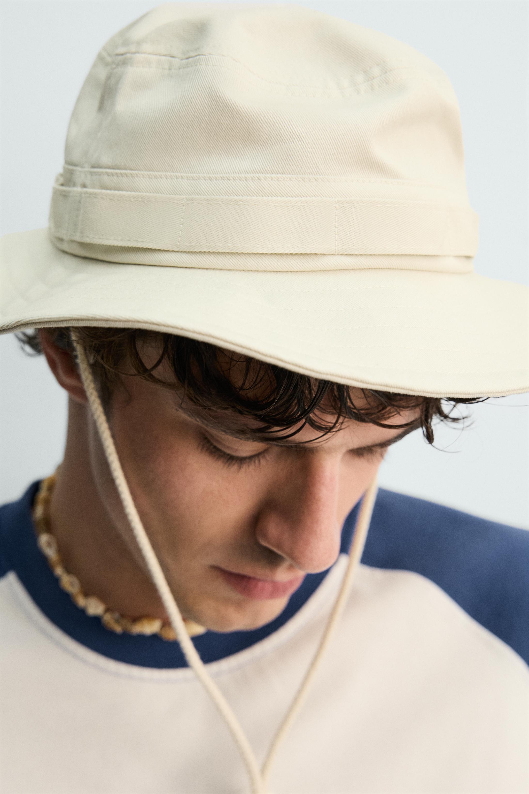 WIDE BRIM BUCKET HAT - Ecru | ZARA Singapore