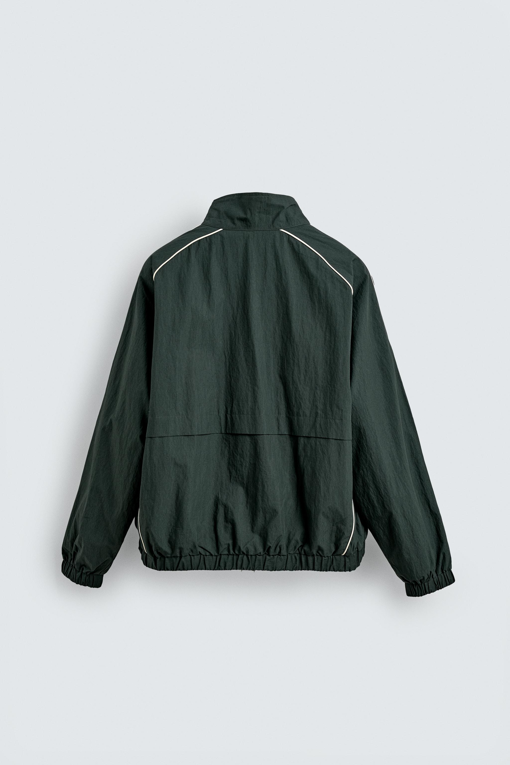 コントラストテクニカルジャケット - グリーン | ZARA Japan / 日本