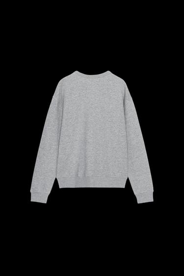 RUSTIC RIB SWEATSHIRT - Grey marl by Zara