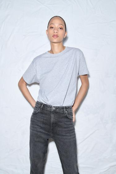 ZW COLLECTION JEANS MED SKINNY FIT OG HIGH WAIST - grå fra Zara - Billede 0