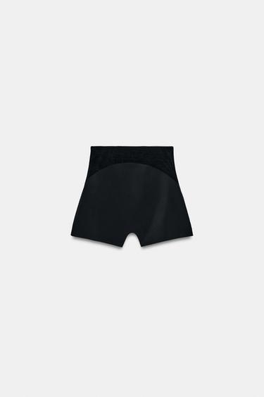 COMBINED SHORTS WITH POLYAMIDE - Black by Zara - Image 4