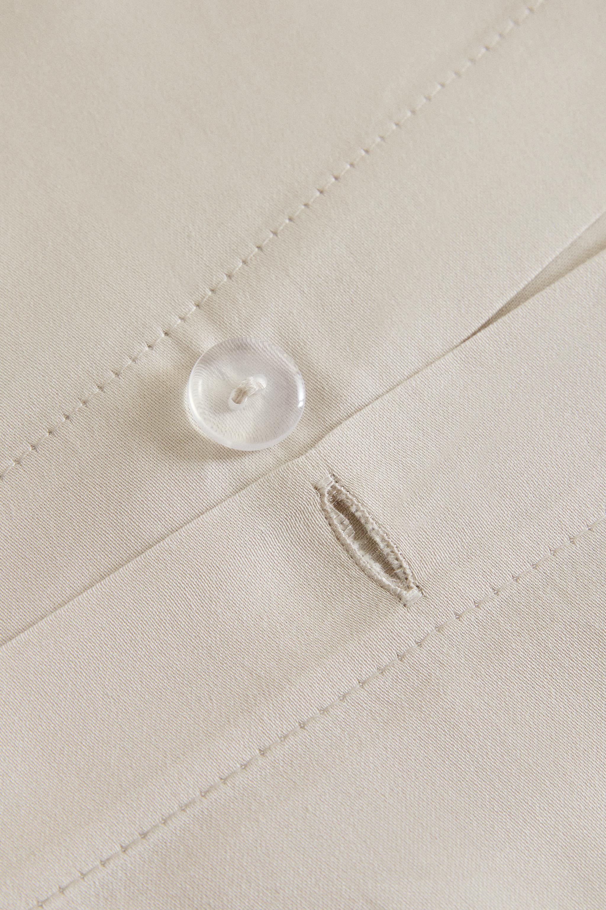 HOUSSE DE COUETTE SATIN PASSEPOIL