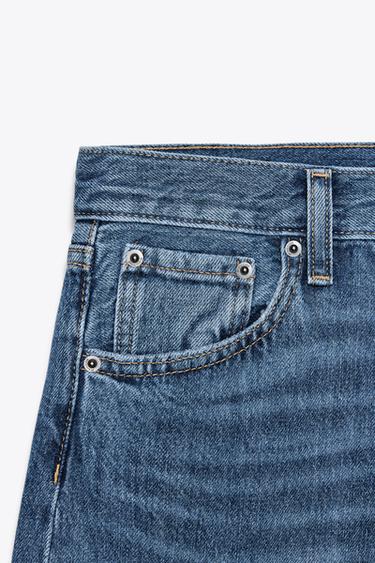 JEANS ZW COLLECTION WIDE LEG MIT NIEDRIGEM BUND - Indigoblau von Zara