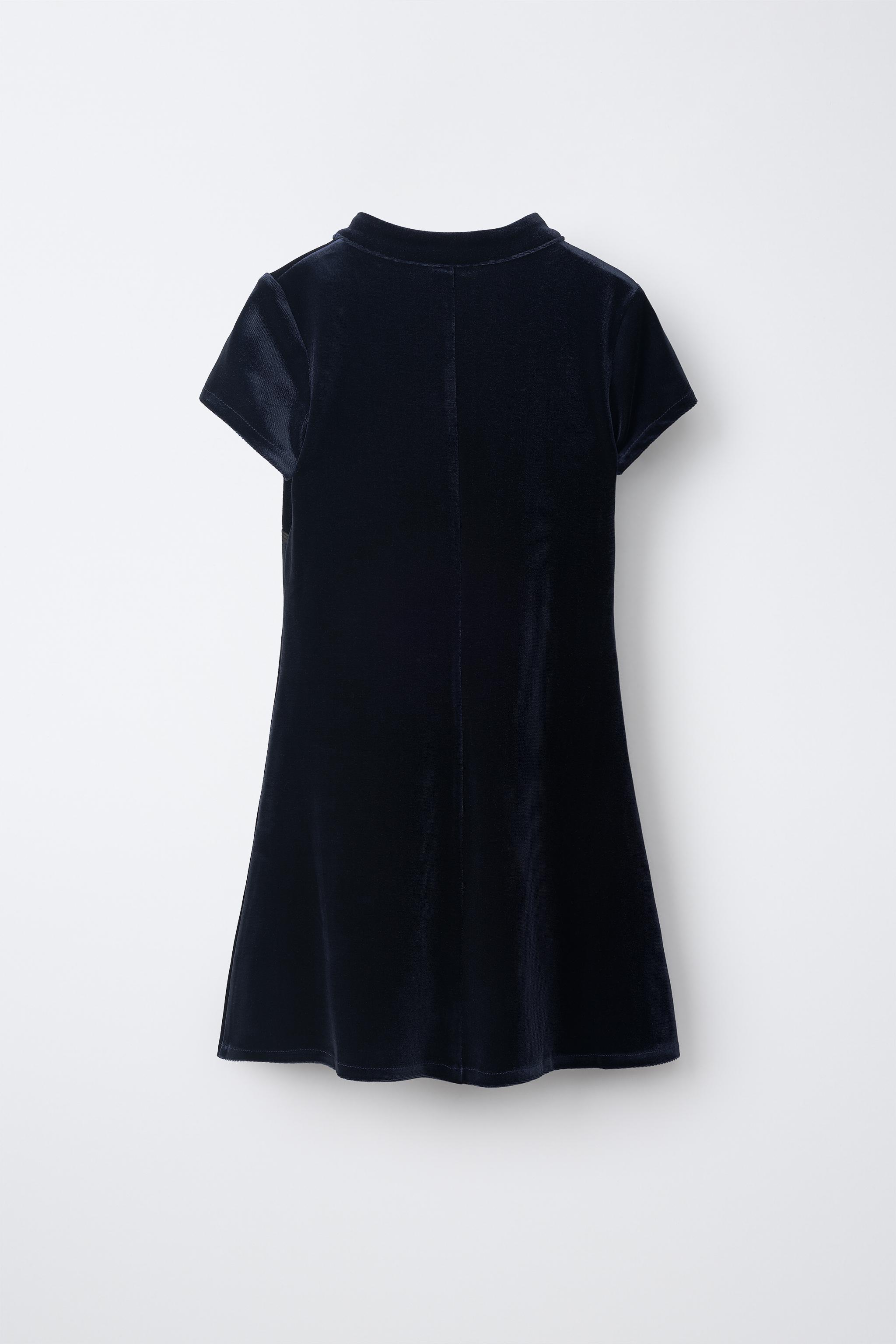 VELVET FROG FASTENING DRESS