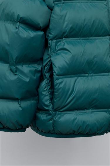 BLOUSON LÉGER DÉPERLANT - Vert / Bleu de Zara - Image 7
