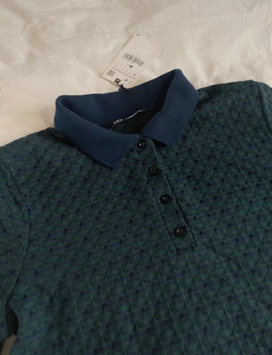 POLO AZUL MARINO Y VERDE OSCURO - Image 2