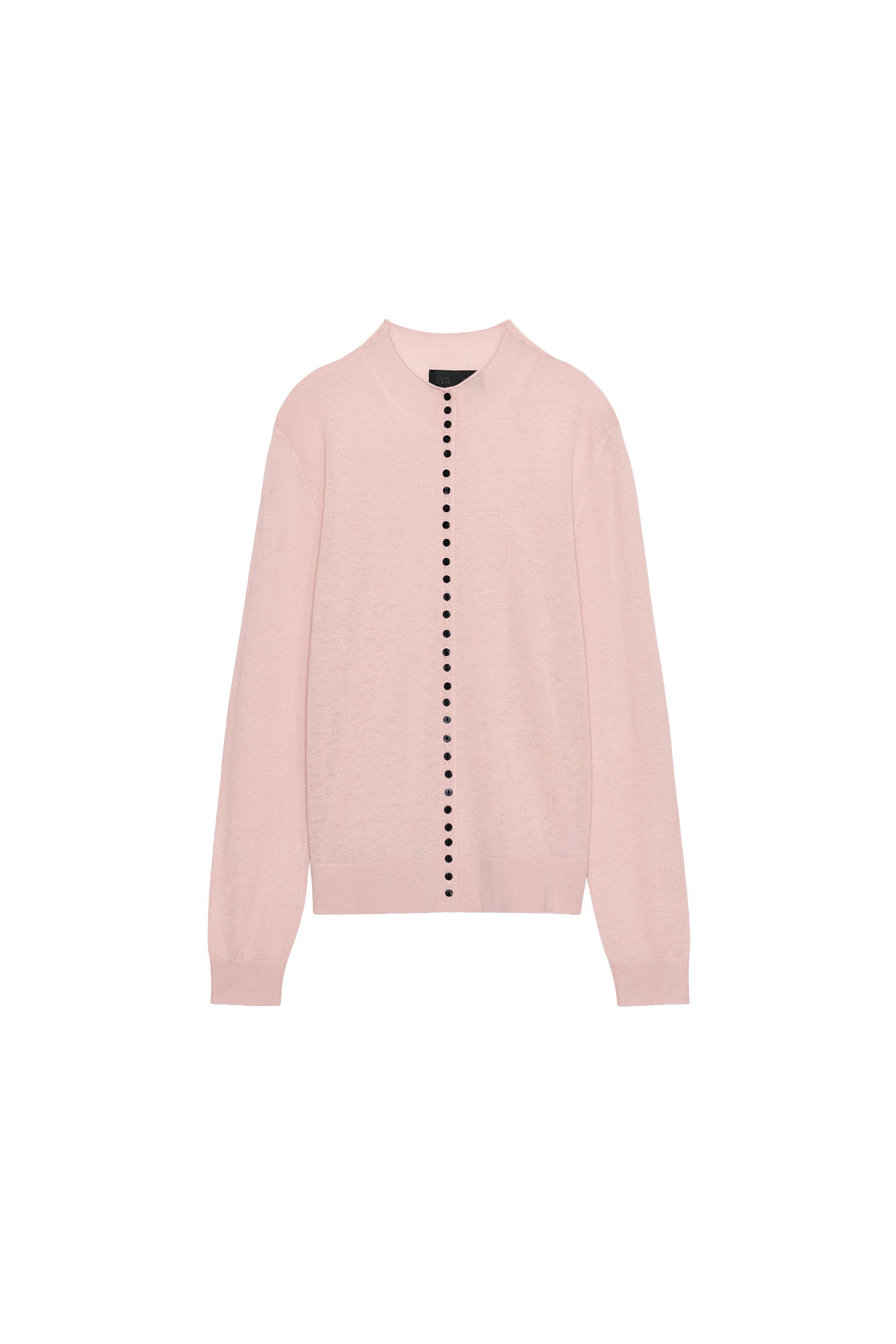 CHAQUETA CON LANA PUNTO FINO