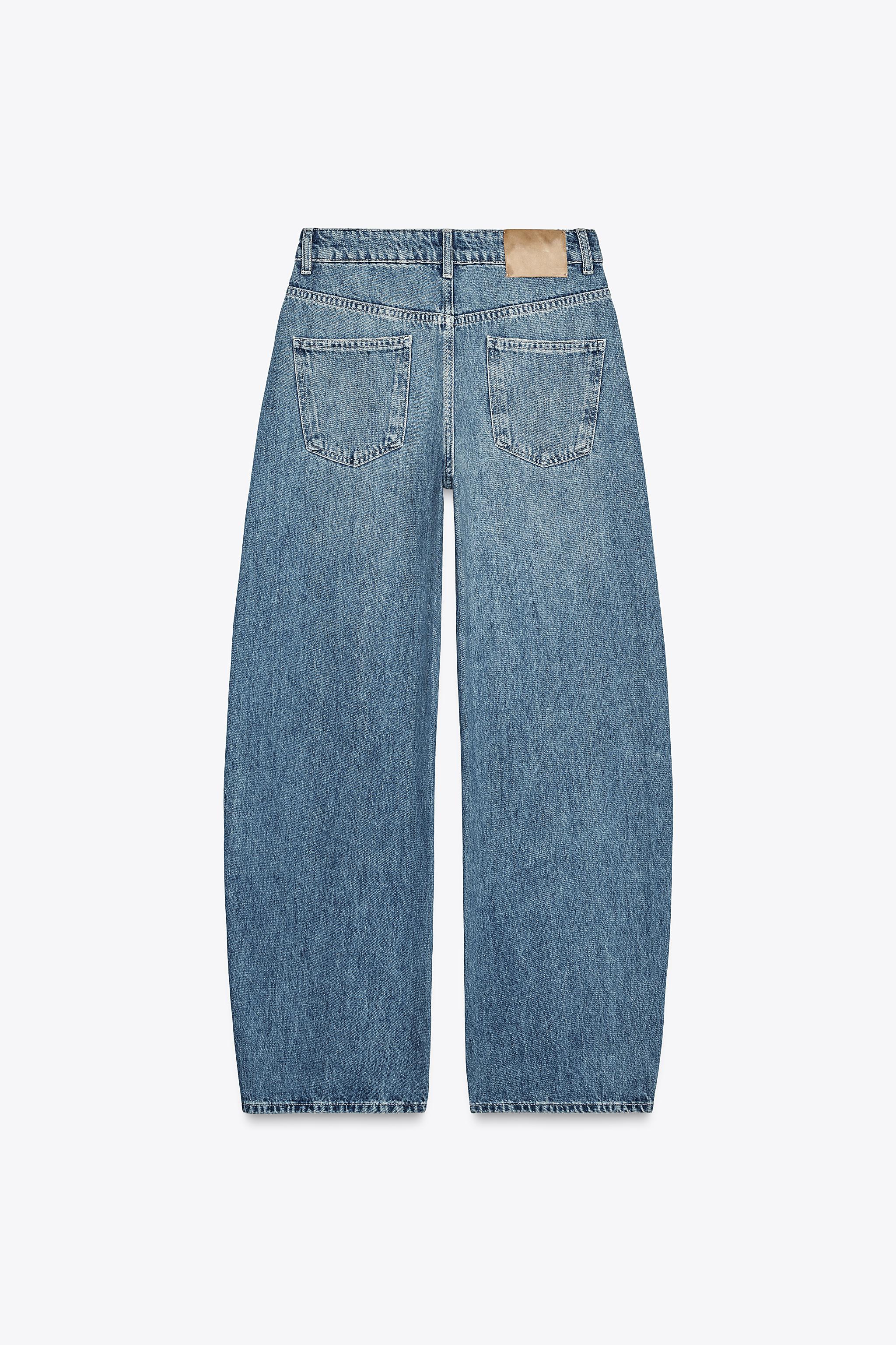 ZW コレクション バレルジーンズ - ブルー | ZARA Japan / 日本