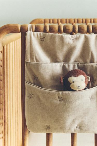 ORGANISATEUR LIT BÉBÉ BRODÉ - Écru de Zara