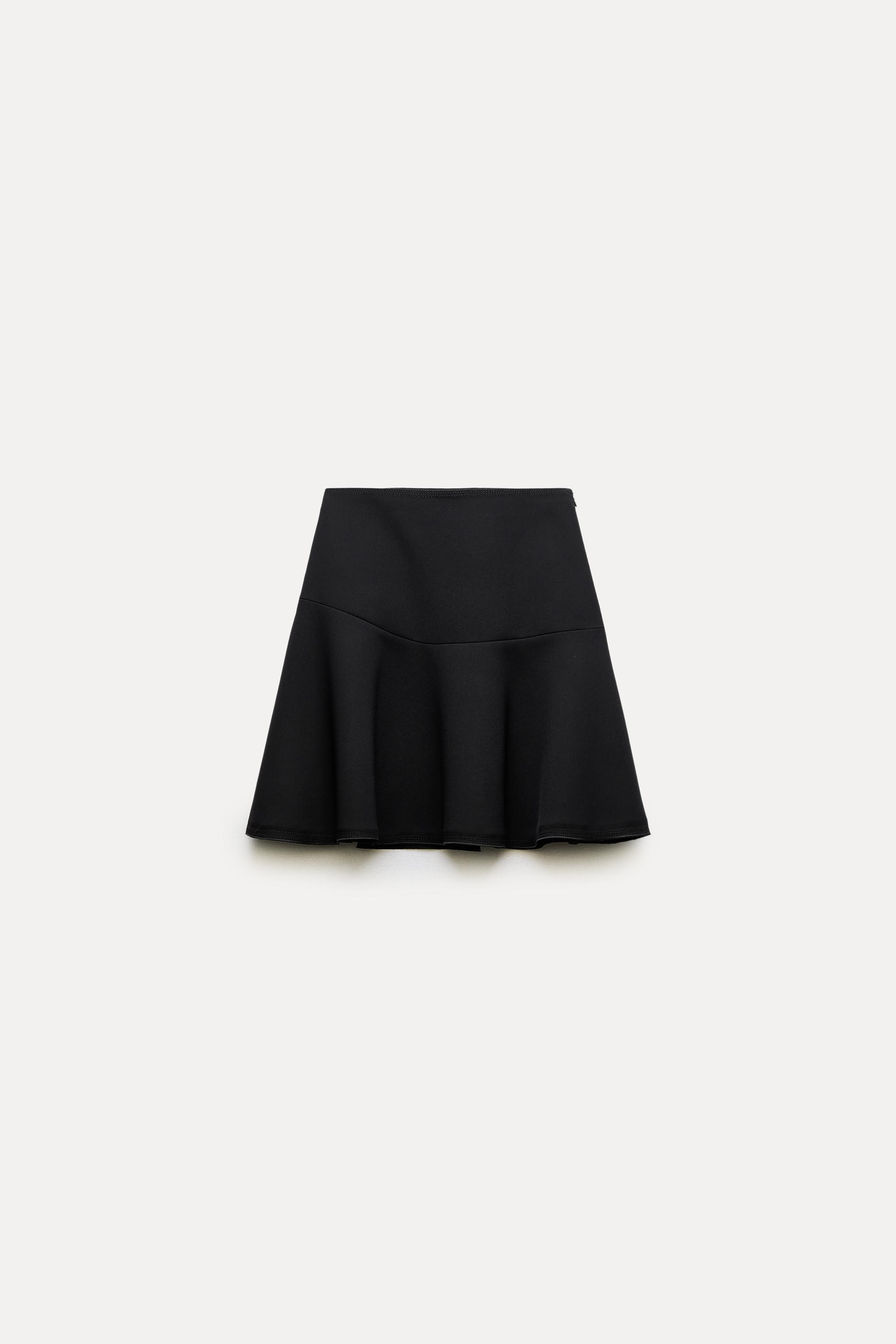 ZW COLLECTION FLARED MINI SKIRT - Black