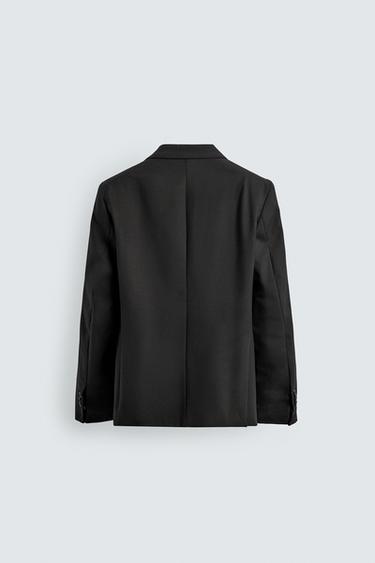 100% WOOL SUIT BLAZER - Black by Zara - Image 7