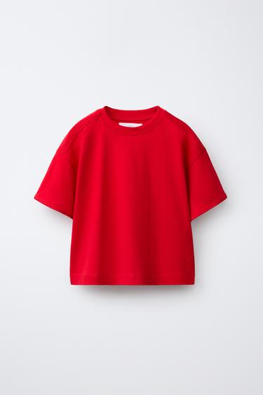 MAGLIETTA TINTA UNITA - Rosso di Zara