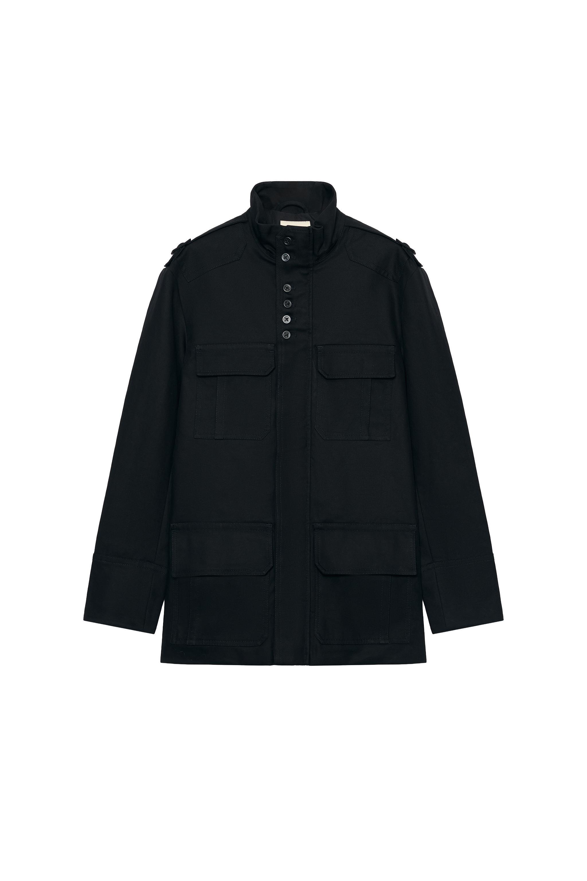 CHAQUETA BOLSILLOS TRABILLAS 100% ALGODÓN