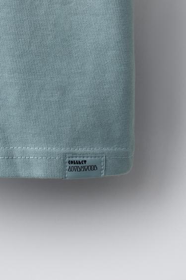ENSEMBLE DE JOGGING T-SHIRT ET SHORT HEAVY WEIGHT - Bleu clair de Zara - Image 7