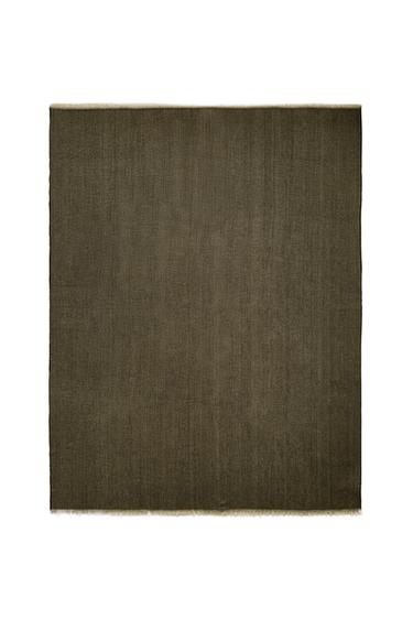 HERRINGBONE THROW - Khaki by Zara