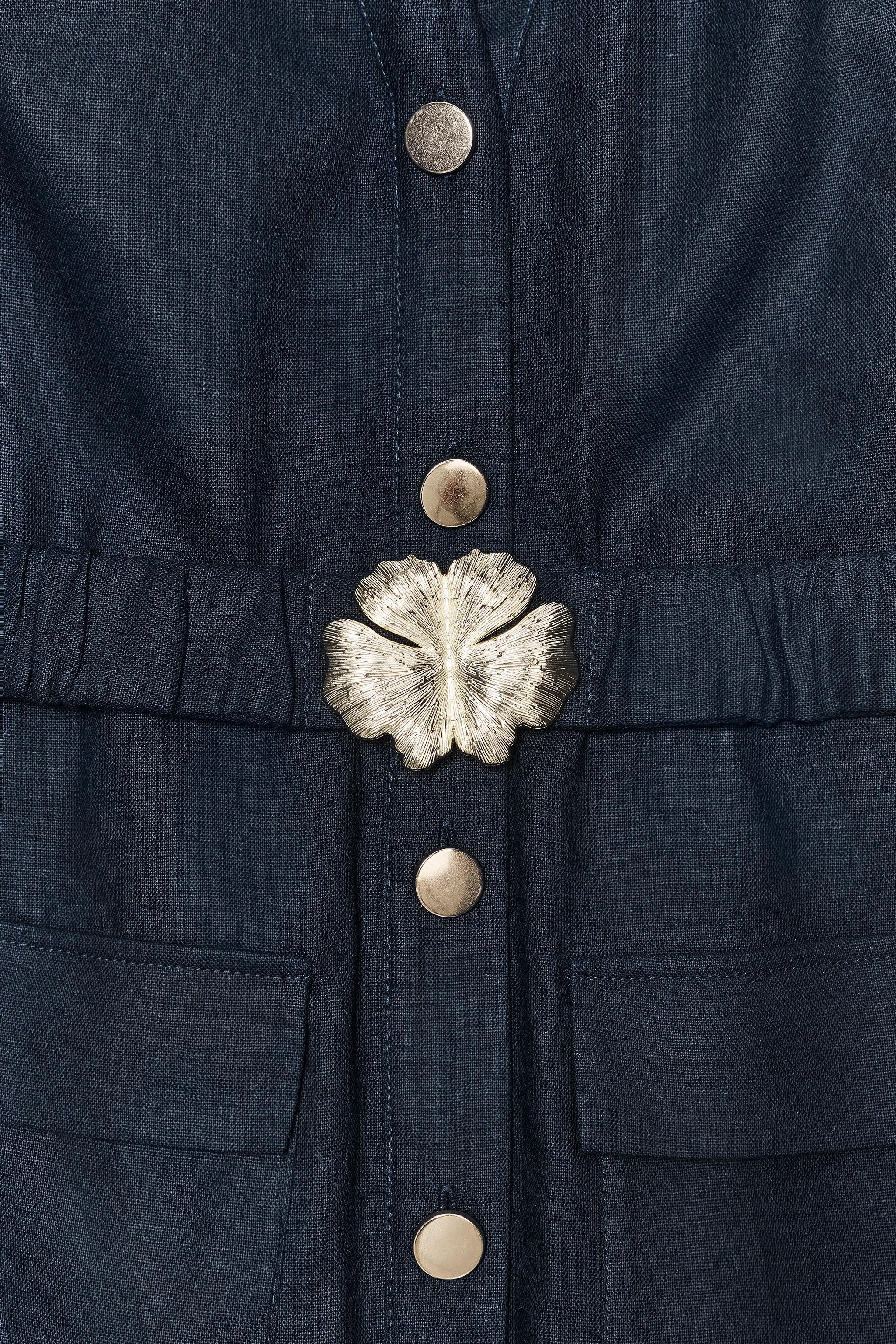 ROBE MIDI CEINTURE AVEC LIN