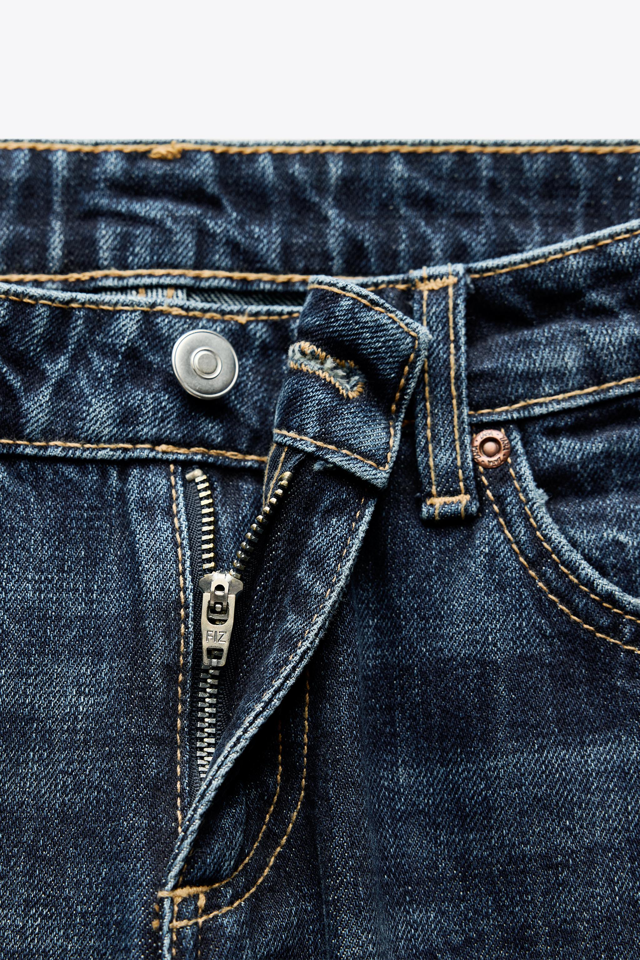 TRF ワイドレッグローライズジーンズ - ホワイト | ZARA Japan TRF ワイドレッグローライズジーンズ - ホワイト | ZARA Japan