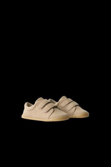 LEATHER BAREFOOT PLIMSOLLS - Sand Brown by Zara