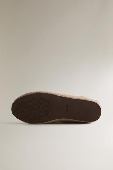 CHAUSSETTES CACHEMIRE - Marron sable de Zara - Image 4
