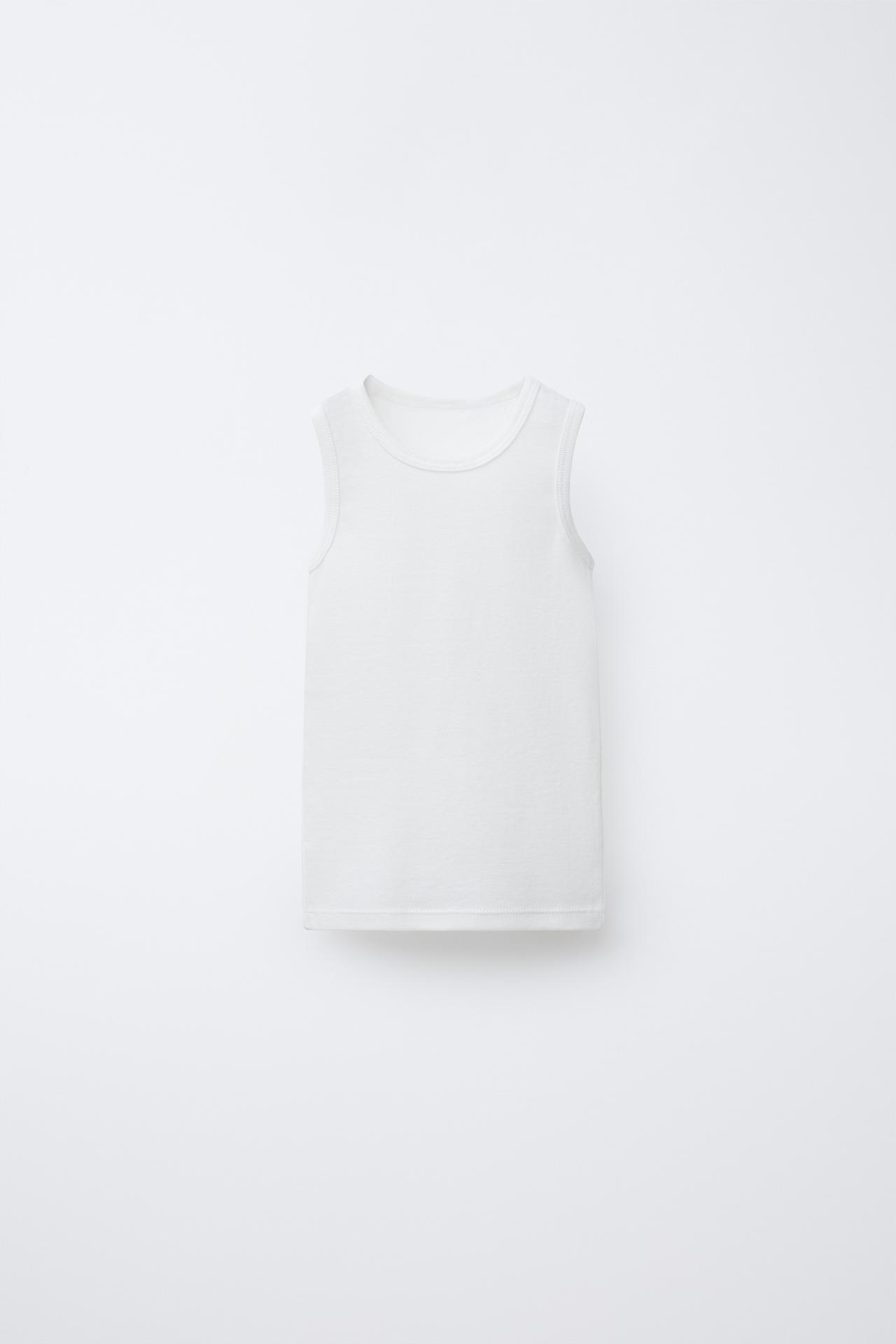 THREE-PACK OF SLEEVELESS T-SHIRTS — White