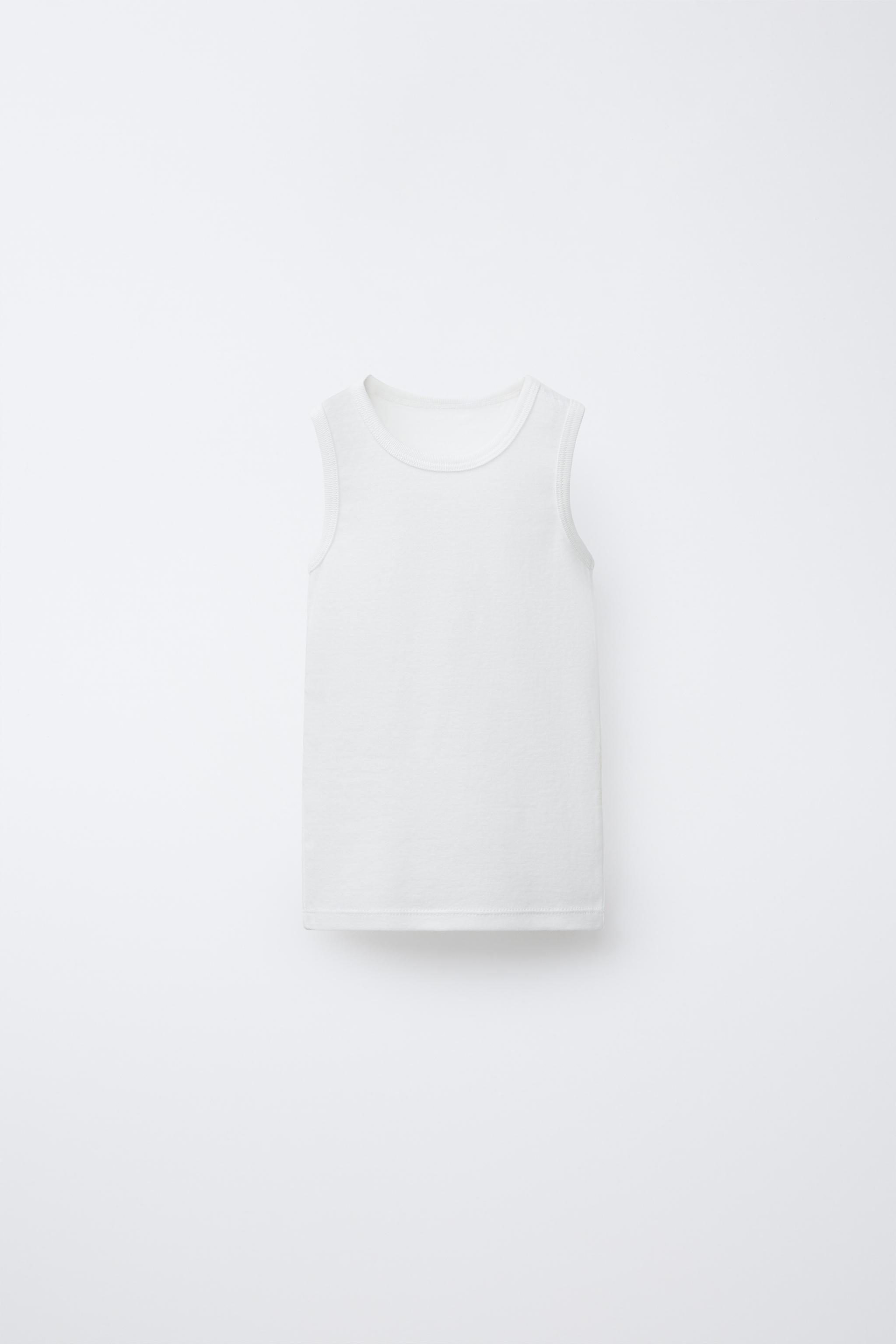 Детские футболки Zara THREE-PACK OF SLEEVELESS T-SHIRTS — фото 2