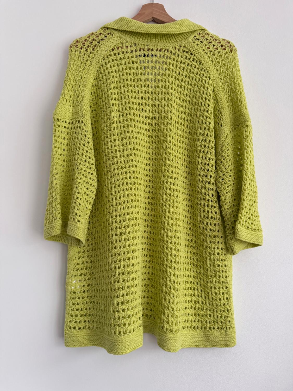 CROCHET KNIT POLO SHIRT - Image 2