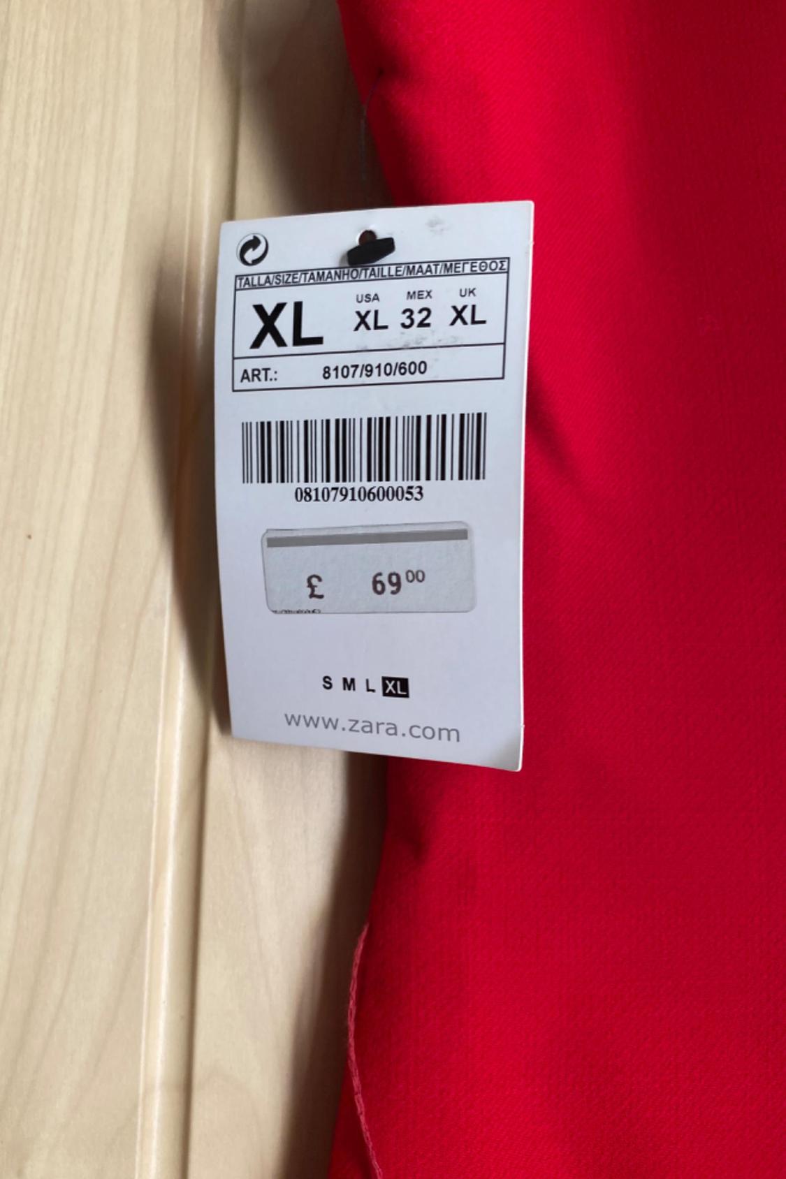 ZARA WOMAN RED DRESS - Image 5