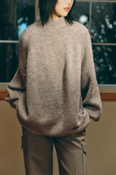 Zara 寬袖針織衫 - 焦糖色