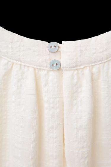 VESTIDO PECHERA CROCHET - Blanco roto de Zara