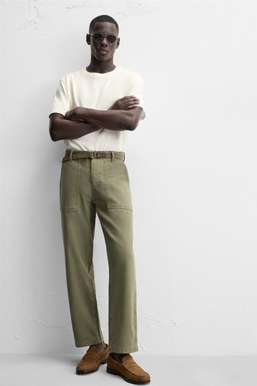 COTTON - HEMP T-SHIRT - Ecru by Zara - Image 5