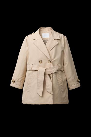 QUILTED TRENCH COAT WITH BELT - Sand by Zara - Image 0