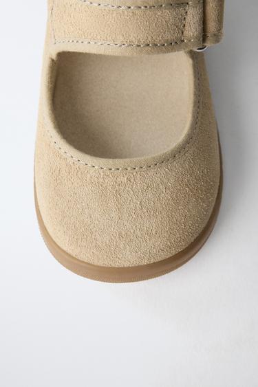 BAREFOOT LEATHER BALLET FLATS - Sand Brown by Zara - Image 4