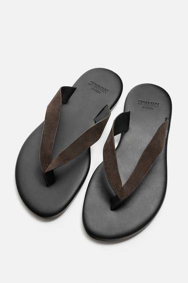 LIMITED EDITION LEATHER SANDALS - Black by Zara - Image 3