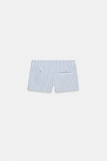 MINI STRIPED SHORTS - Blue/White by Zara - Image 5