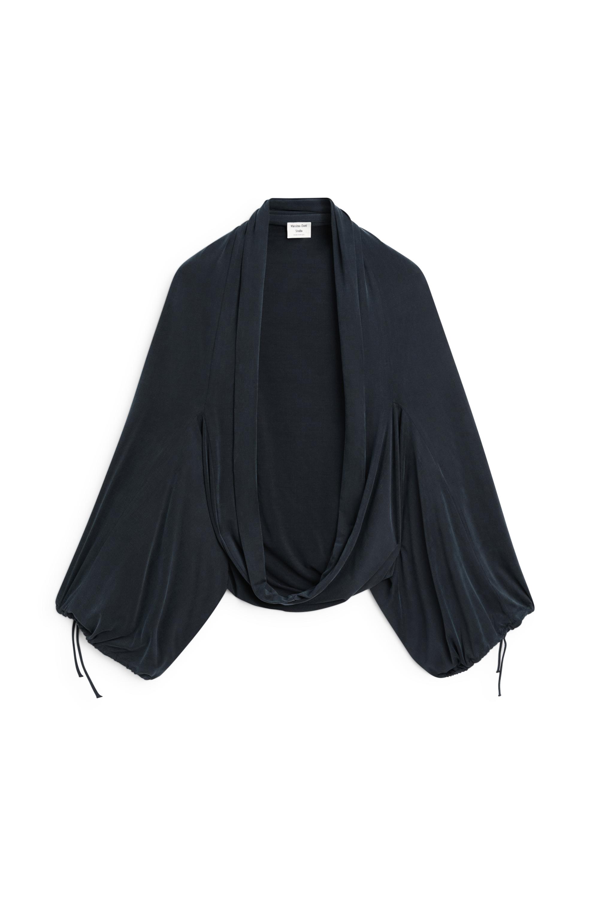 Draped Bolero Top - STUDIO - Blue | ZARA United States