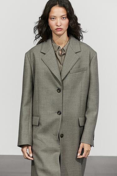100% wool long coat — Mink 2