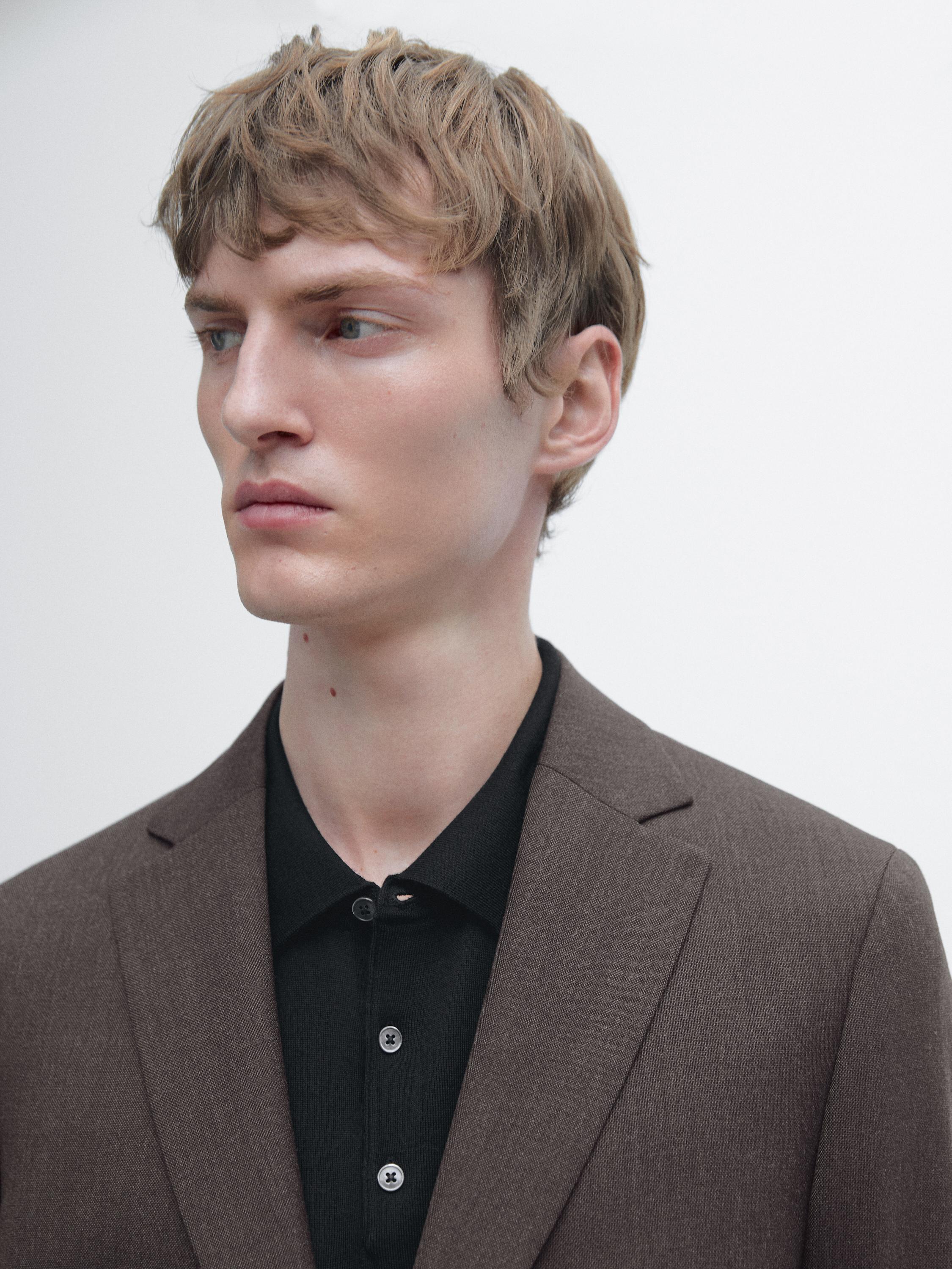 100% wool tailored blazer