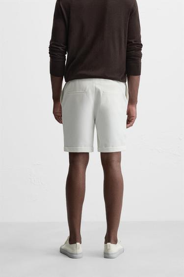 COMFORT BERMUDA SHORTS - Oyster-white by Zara - Image 2