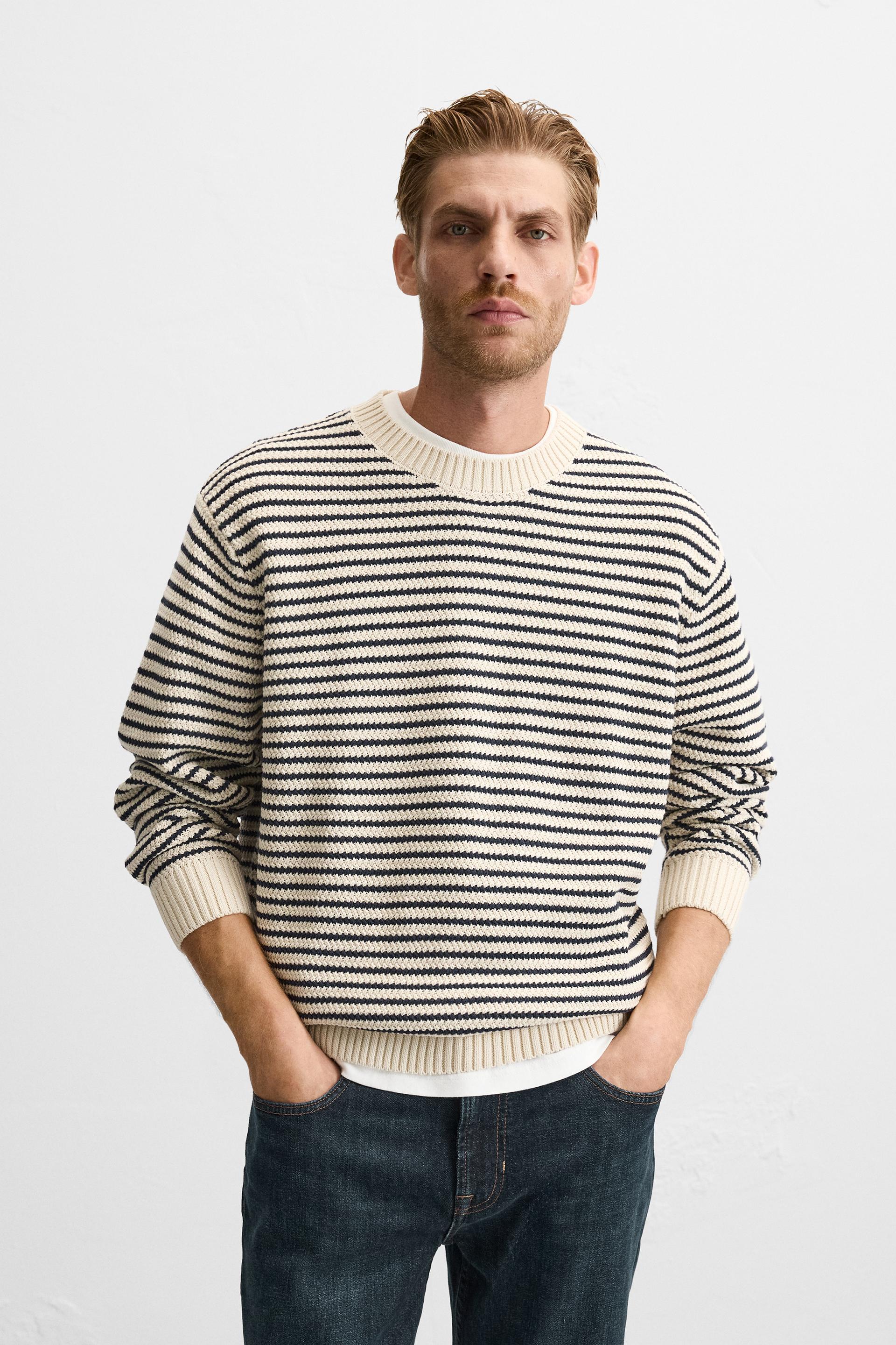 STRIPED JACQUARD SWEATER