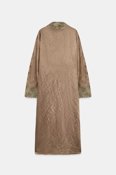 KIMONO JACQUARD FOULARD ZW COLLECTION - Rose pâle de Zara - Image 6