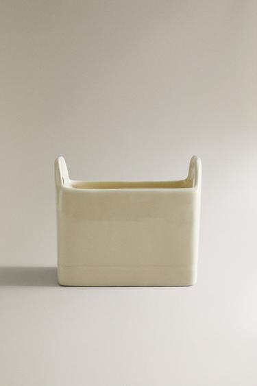 CERAMIC PEG BASKET - Crema de Zara - Imagen 0