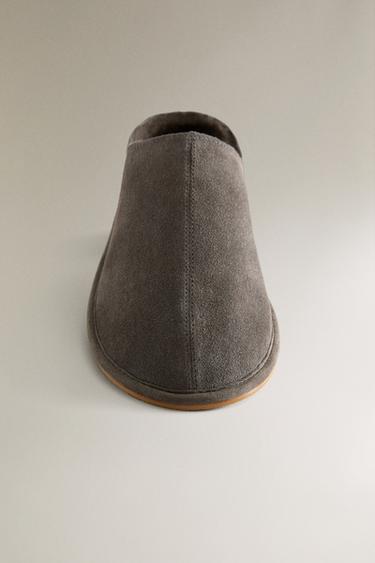 SABOT CUIR CHAUD - Gris foncé de Zara - Image 4