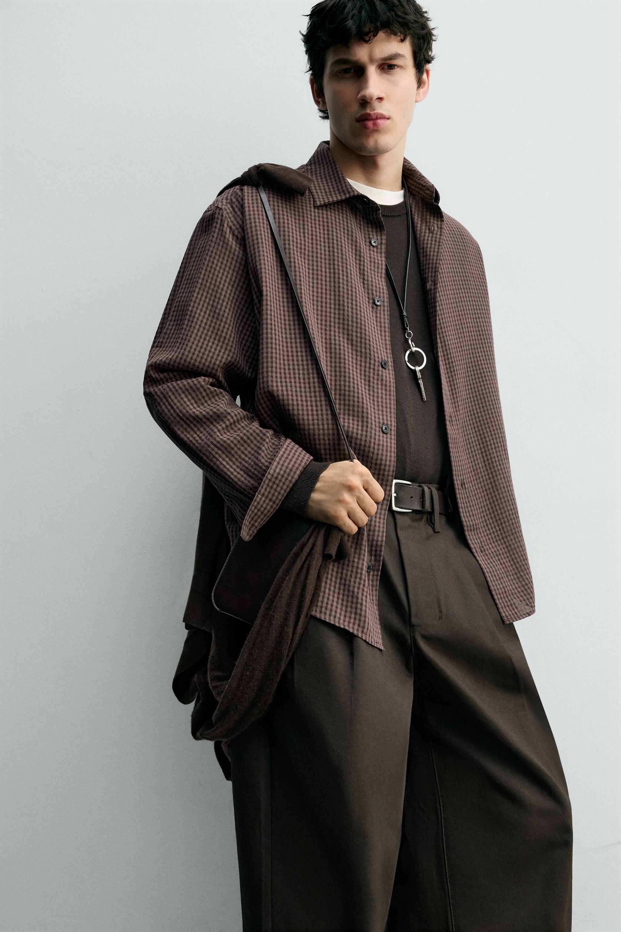 COTTON - VISCOSE PLAID SHIRT