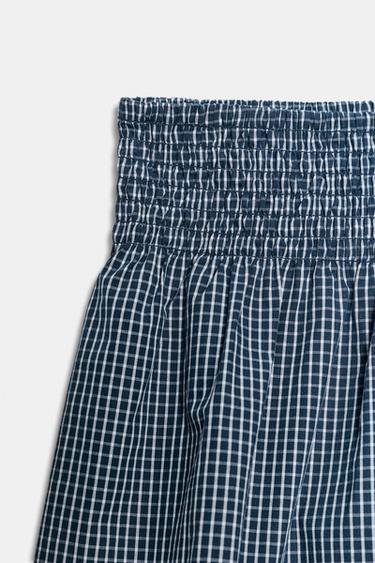 GINGHAM SHORTS - Navy blue by Zara - Image 8