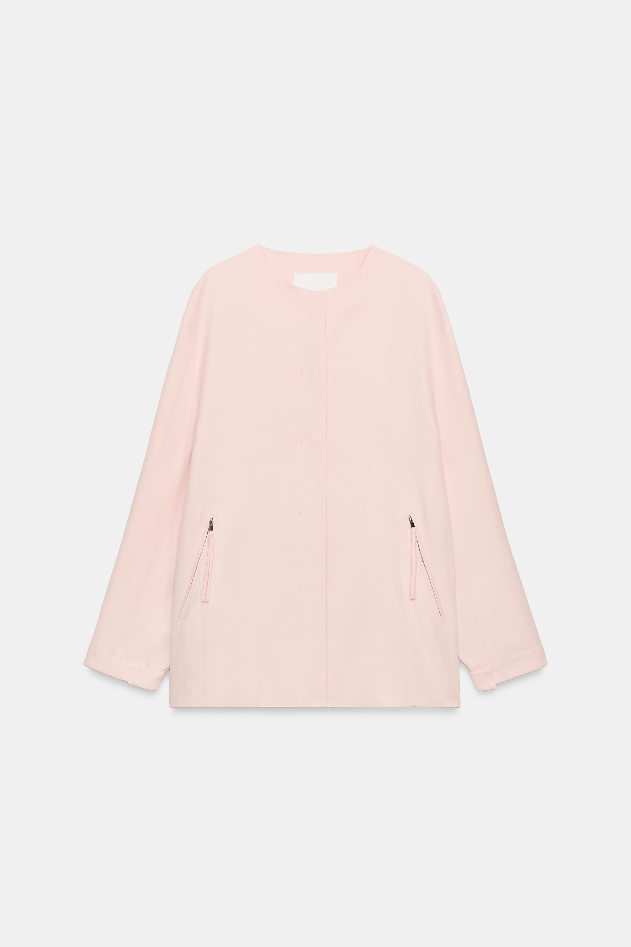 ZW COLLECTION PINK BOMBER JACKET