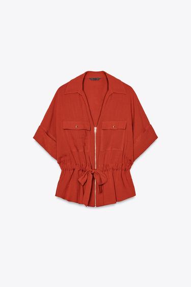 SAFARI-HEMD - Terrakotta von Zara