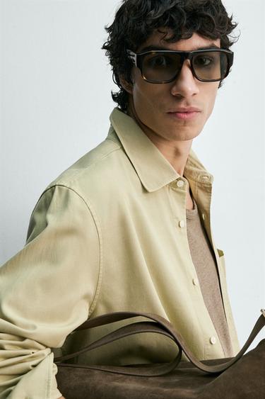 FLOWING SHIRT WITH POCKET - Sea green by Zara - Image 5